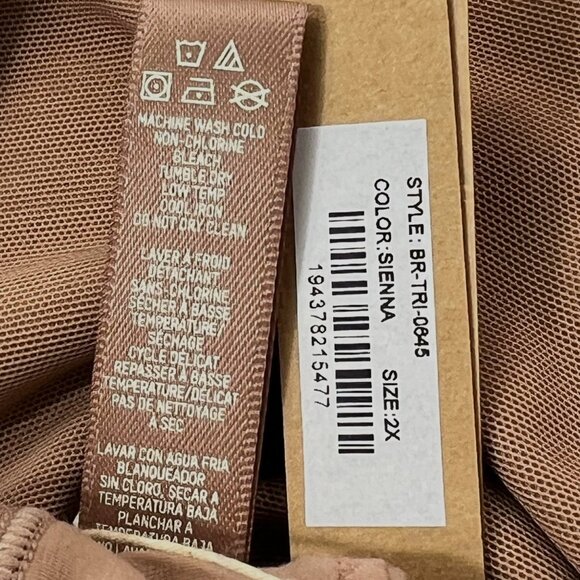 SKIMS Body Basics Triangle Bralette Sienna‎ 2X - Picture 8 of 9